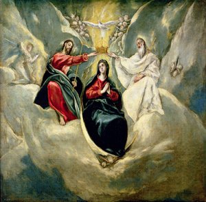 La Coronación de la Virgen, c.1591-92 de El Greco